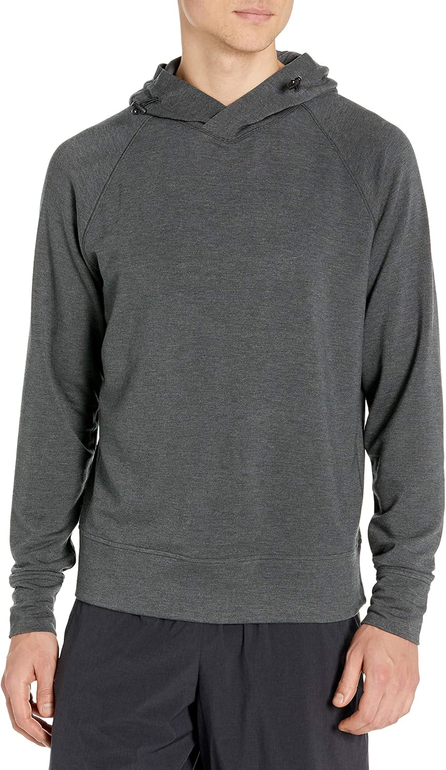 Luxe Yoga Mens Velocity Peak Brand Fleece Hoodie Pullover Active