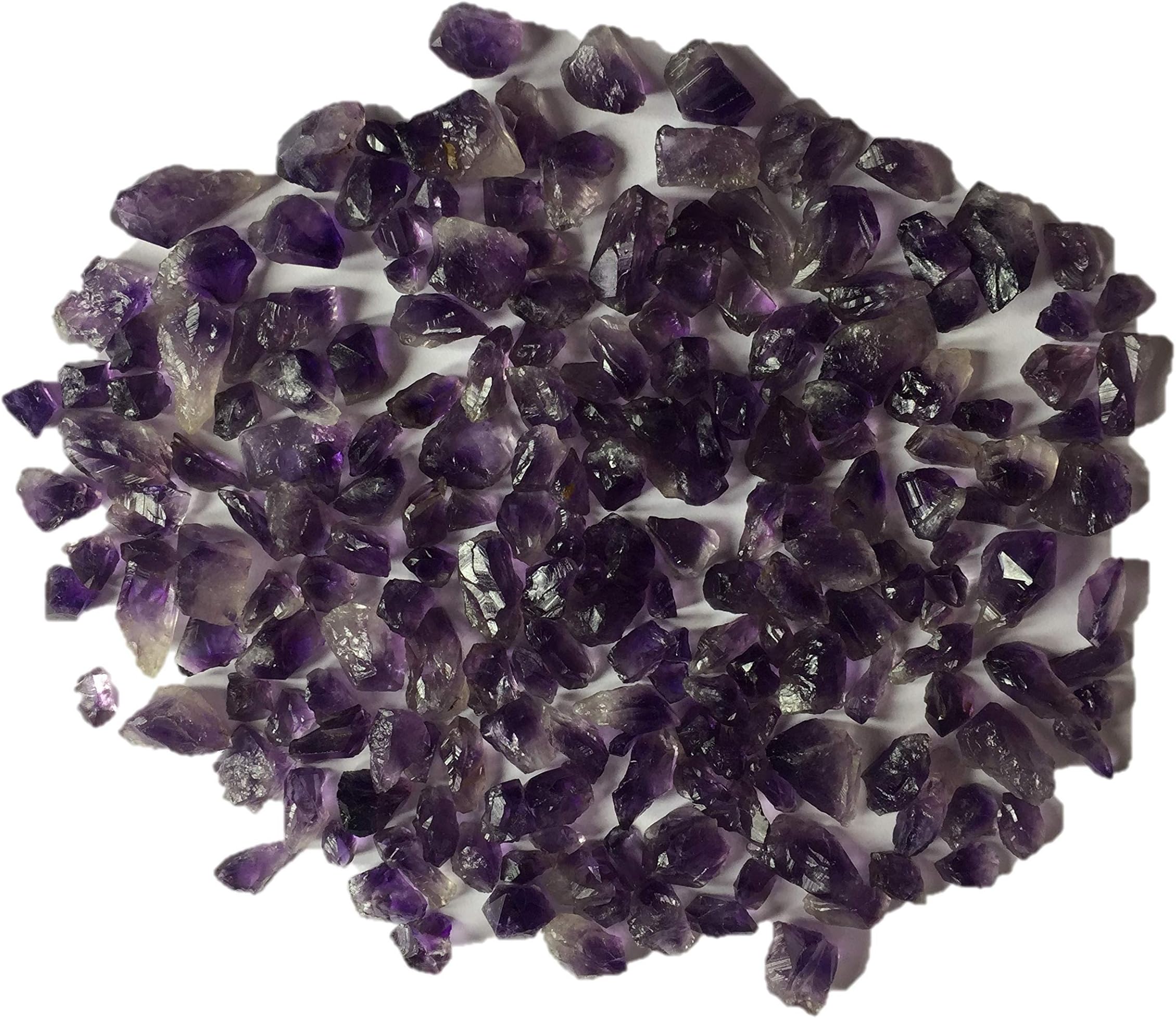 shreeakjewels: 1 lb Amethyst Rough from Brazil - (Select from 3 Grades) - 'AA' Grade Semi Point - Raw Natural Crystals for Cabbing, Lapidary, Tumbling,Polishing,Wire Wrapping & Reiki Crystal Healing