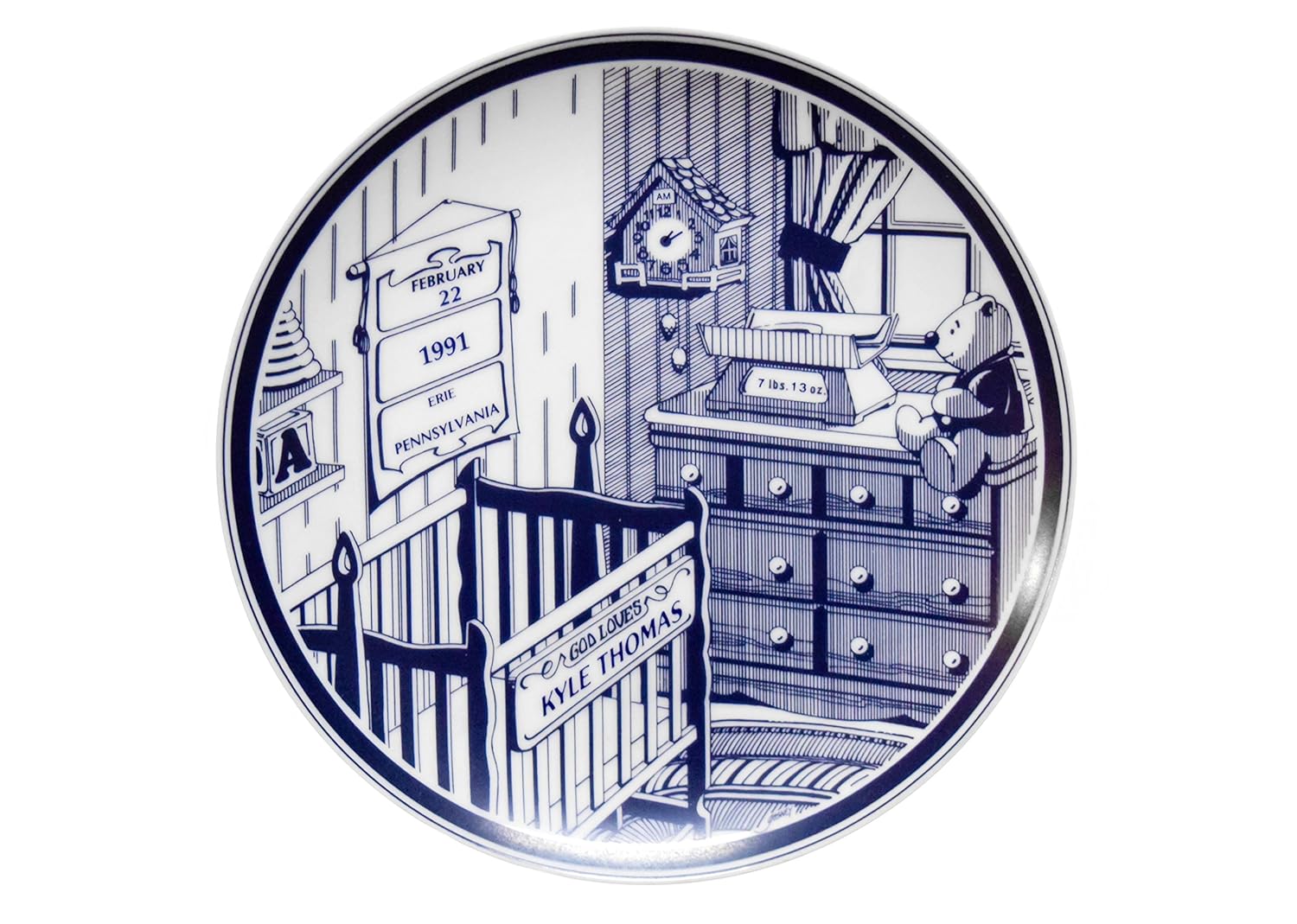 personalized baby plates