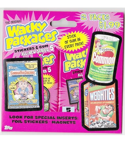 Amazon.com: 2007 Wacky Packages All New Series6 (ANS6) Lot of Thirty  Different Sticker Cards : Toys & Games