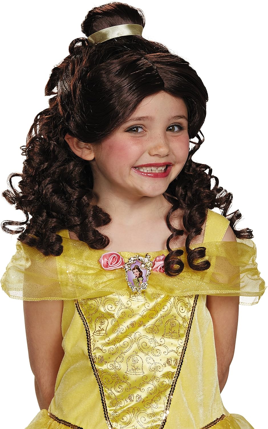 Amazon Com Disney Princess Belle Beauty The Beast Girls Wig