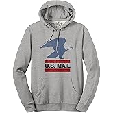 Tee Luv Men's Faded U.S. Mail Eagle Hoodie - Hooded USPS Logo Sweatshirt