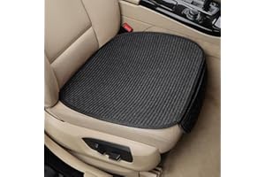 EIFBRISA Car Seat Covers Cushion Pad, Seat Covers for Cars, Super Breathable, Warm in Winter and Cool in Summer, Anti-Slip, Storage Bags, Universal Seat Covers Fit for Most Sedans(Black 2 Bottom Seat)