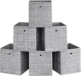SONGMICS Storage Boxes 6-Pack 26x26x28 cm Non-Woven Fabric with Handles
