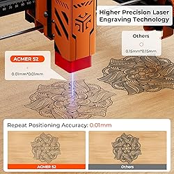Laser Engravers,ACMER S2 7000mW Laser Cutter and