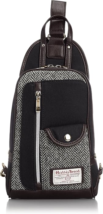 Amazon メンズビギ Men S Bigi Harris Tweed ハリスツイード ボディバッグ M0151ebg01 66 03 ブラック Free Men S Bigi メンズビギ バッグ スーツケース