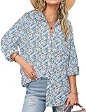 Zeagoo Linen Blouses for Women Oversized Linen