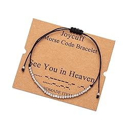 JoycuFF Morse Code Bracelets for Women Gifts for