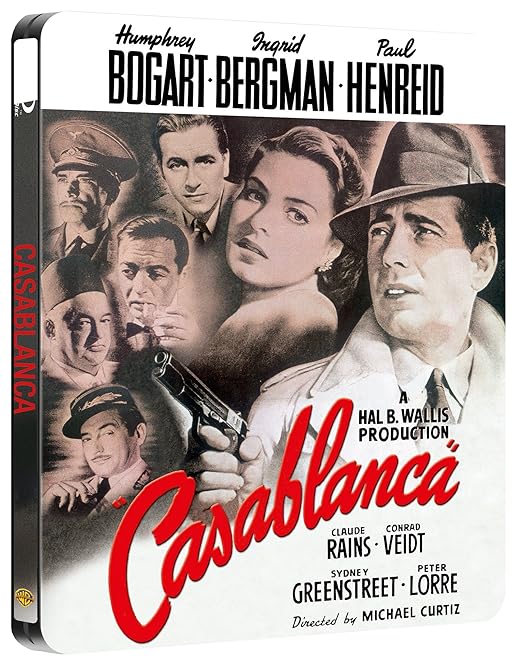 Casablanca UK Blu Ray Steelbook Edition Region Free Movies & TV