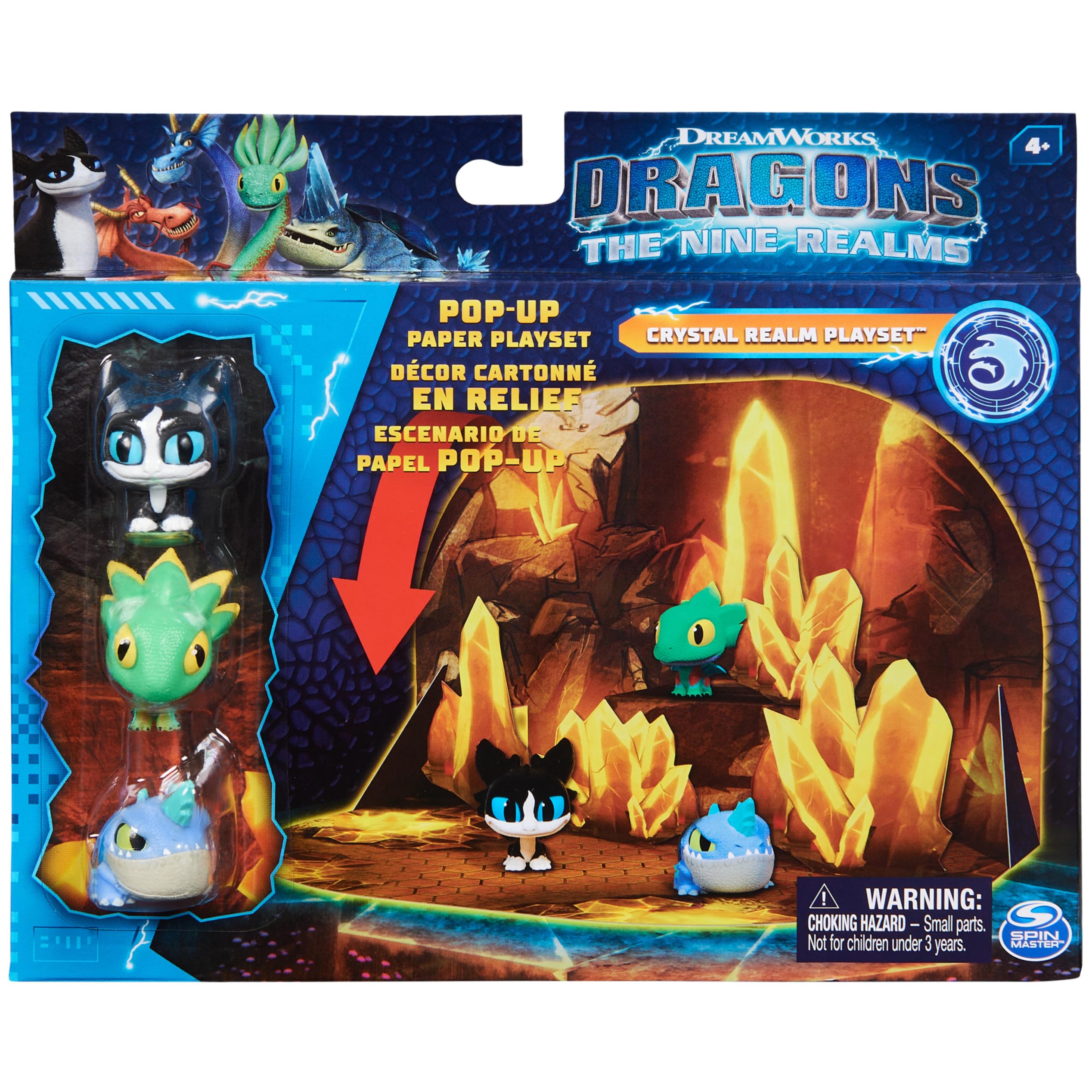 Dragons The Nine Realms - Crystal Plush Dragons Flood Fang