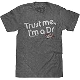 Tee Luv Men's Dr Pepper Trust Me I'm A Dr Faded Soda Logo Shirt