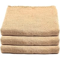 KEILEOHO 3 Pack 42 X 29 Inch Burlap Bags, Large Food Grade Burlap Sacks for Gardening, Planting Growing Bags, Potato Sack Rac