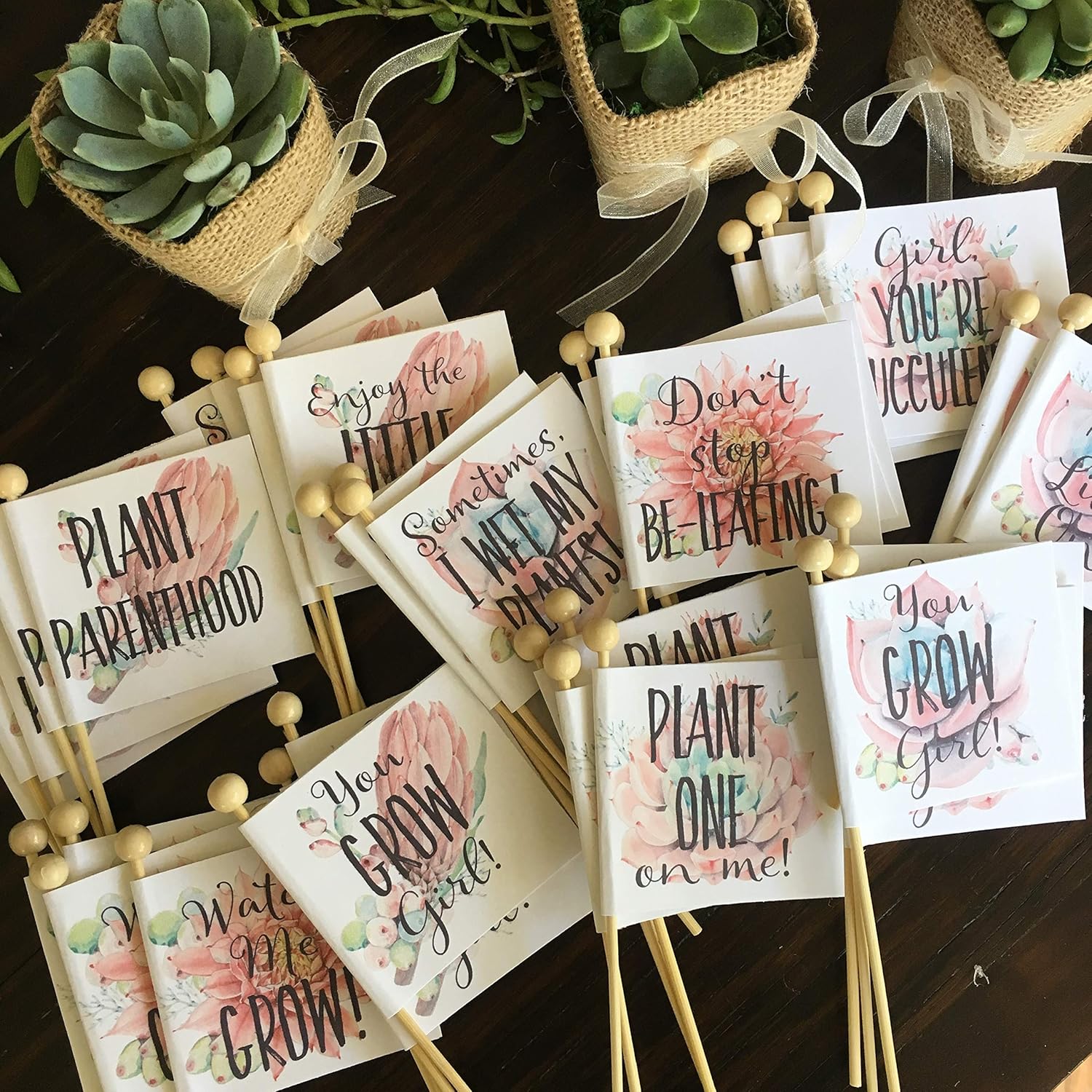 plant favors for baby shower