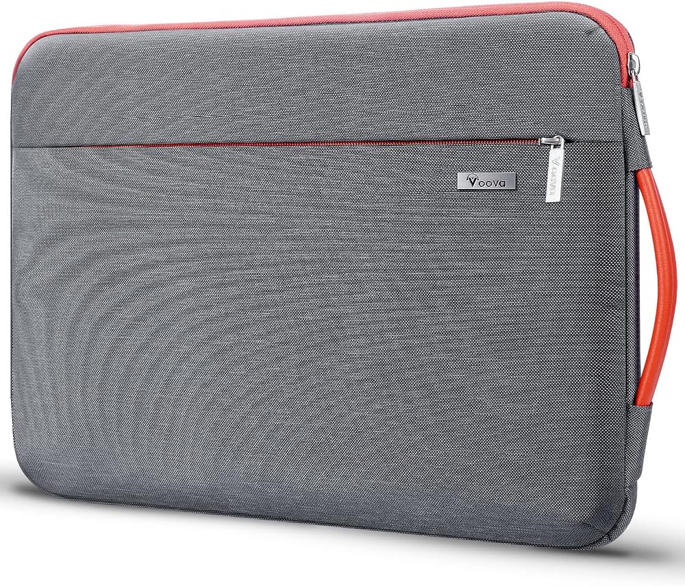 Voova 15.6-16 inch Laptop Sleeve Waterproof 360° Protection with Handle Grey