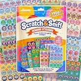 1700 PCS Smelly Scratch and Sniff Stickers by Puraesla - Kids Classroom Rewards with 15 Scents, Fun Scented Stickers for Teachers, Prizes, Motivational Incentive, Back to School Supplies