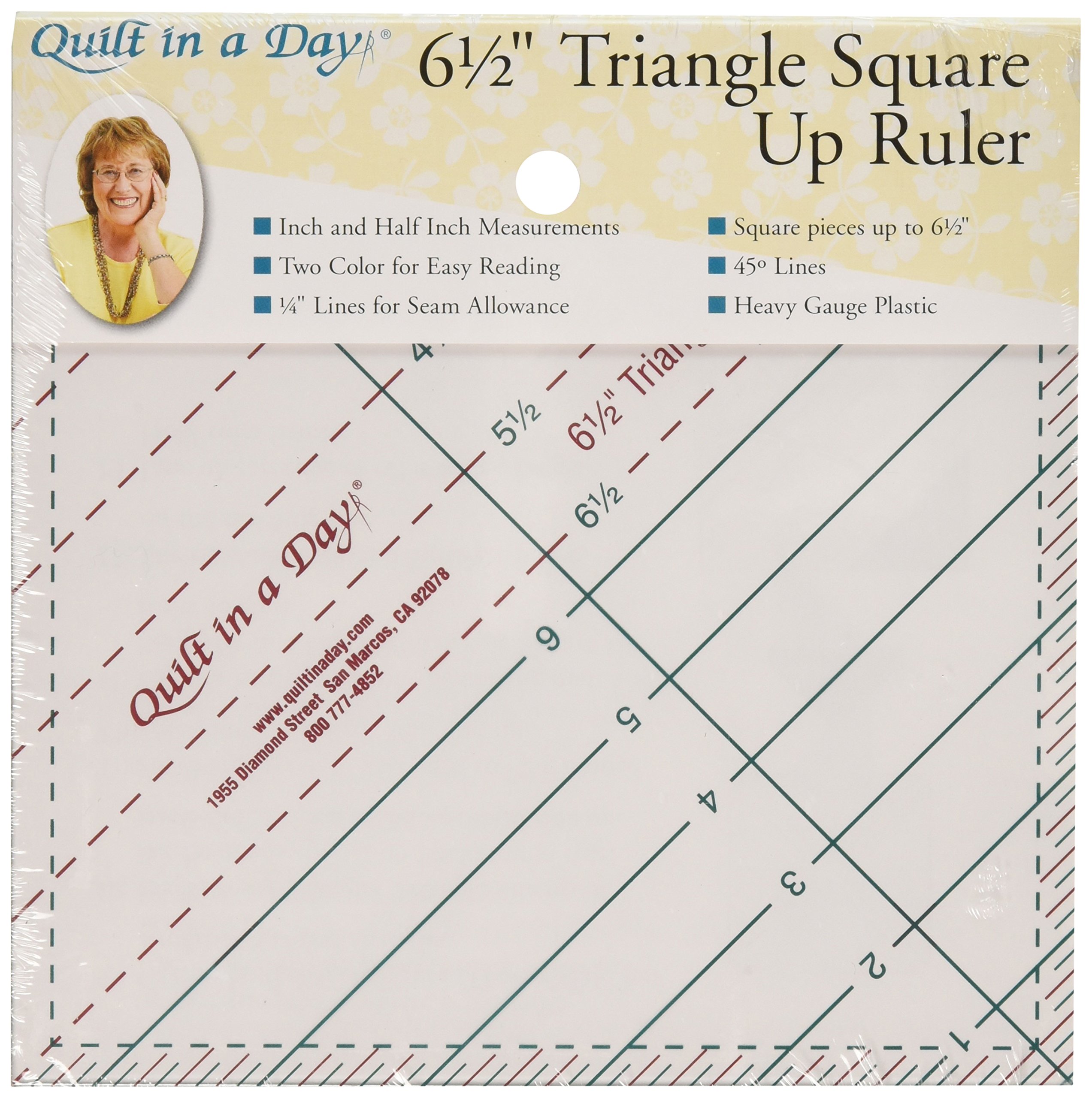 Quilt In A Day Triangle Square Ruler, 1-Pack, Original Version