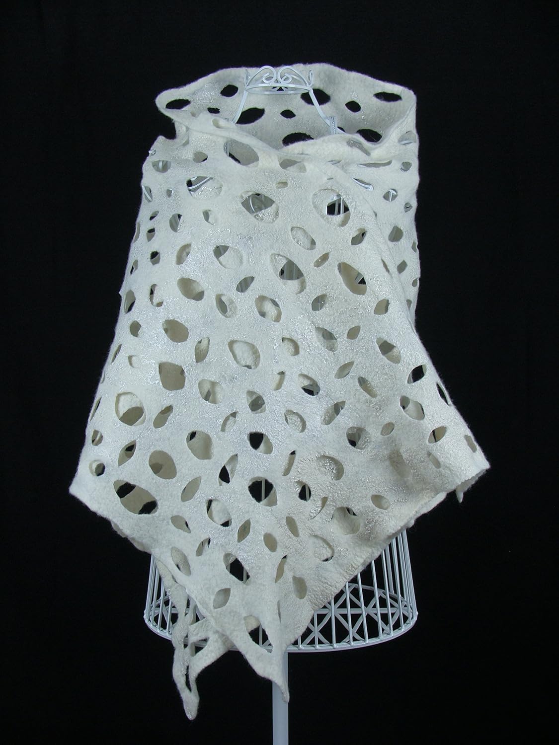 white lace shawls