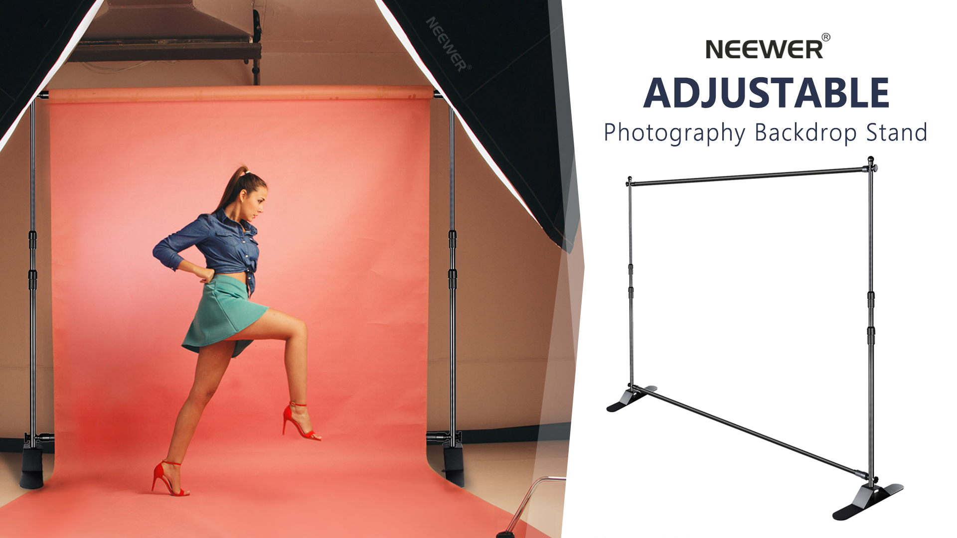 Adjustable Background Video Backdrop Kit Photography Backdrops