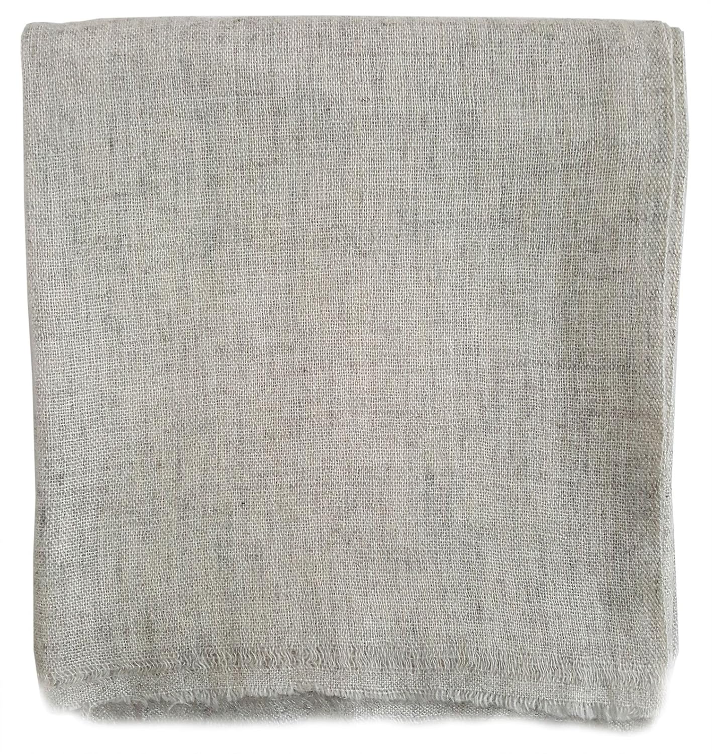 mehrunnisa handcrafted cashmere pure wool stole / large scarf - unisex