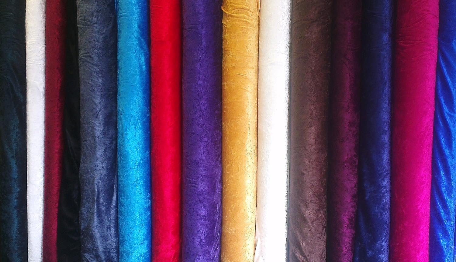 Crushed Velvet/Velour fabric/Material Various Colours FREE UK P&P