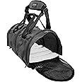 Divided SturdiBag X-Large Pet Carrier: Compartment for 2 Pets, Flexible Height for Cat and Dog Soft Sided with Safety Clips and Seatbelt Straps | Smoke, 20" x 16" x 12" (PN: SB3D-PRO-SM)