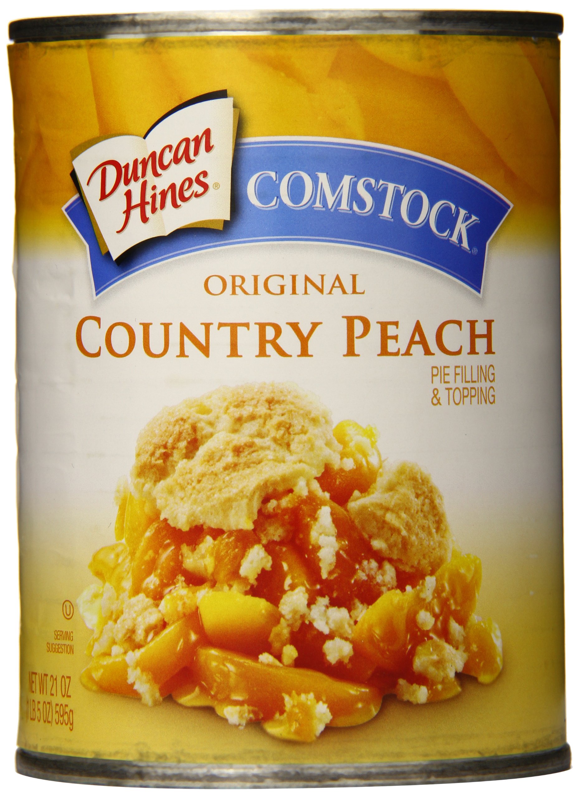 Buy Comstock Original Pie Filling & Topping, Country Peach, 21 Ounce
