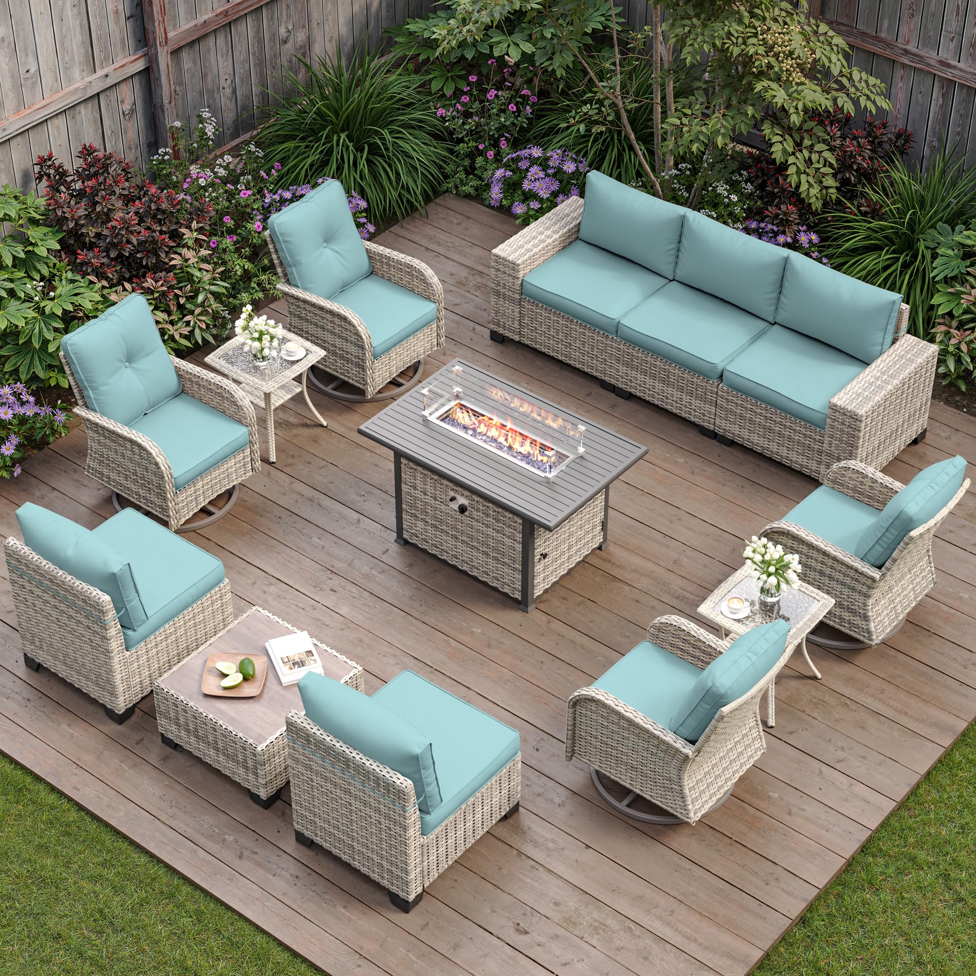 Muphyers 13-Piece Outdoor Patio Furniture Set with
