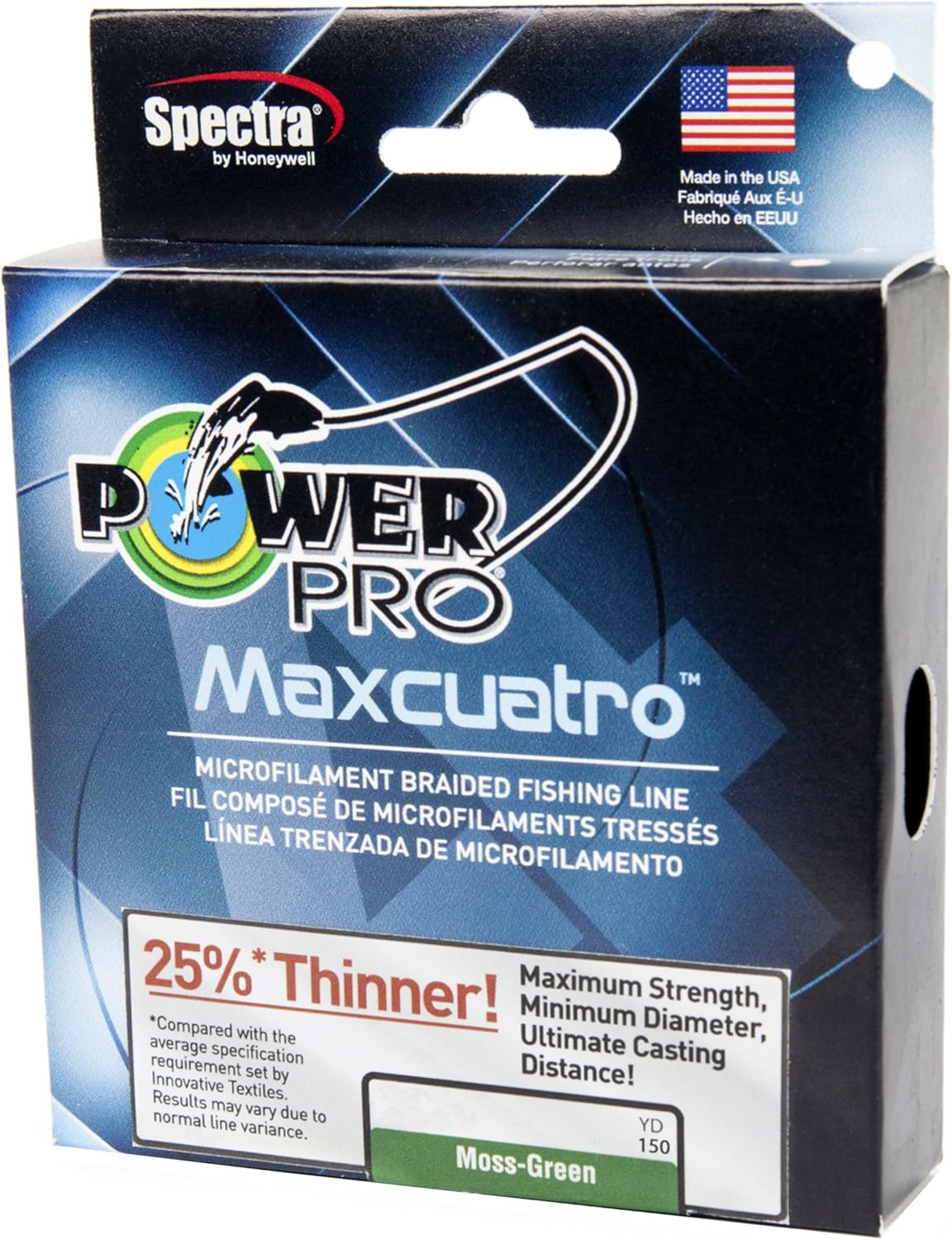 PowerPro Maxcuatro Spectra Moss Green Braided Line