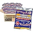 Premium America Popcorn Kit, 24 Packs for a 4 oz Popper, Movie Theater Popcorn Kernels, Oil & Seasoning Pack, Bulk All in One, Popcorn Gifts