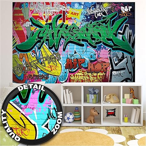 Poster Graffiti Wall Decoration Colourful Signs Writing Pop Art