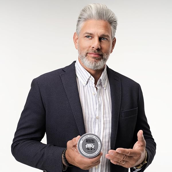 REUZEL EXTREME HOLD MATTE POMADE, STRONGEST ALL DAY HOLD, WATER SOLUBLE STYLING, MATTE FINISH & FLAKE FREE, EASY TO WASH OUT, FOR ALL HAIR TYPES