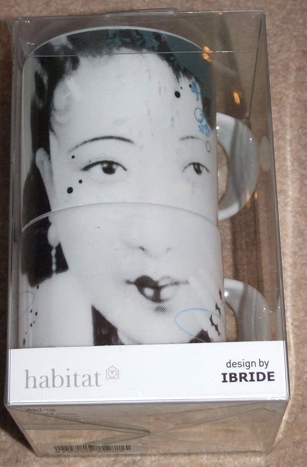 HABITAT AKINA 2 MUG SET DESIGN BY IBRIDE Amazon.co.uk Kitchen & Home