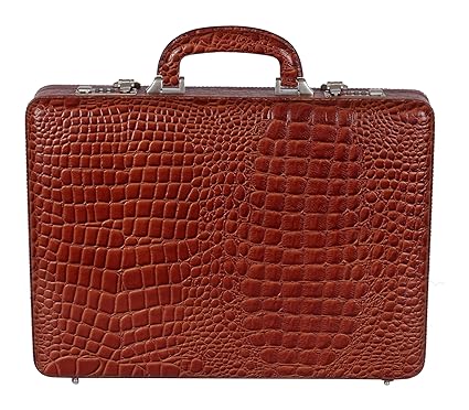 C Comfort Leather 11 Liters Tan Briefcase (EL524_TN)