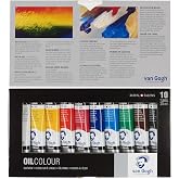 Vangogh Oil Paints - Set of 10, Assorted Colors, 20 ml Tubes