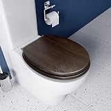 Croydex Montoro Flexi-Fix Soft Close Toilet Seat Walnut view 7