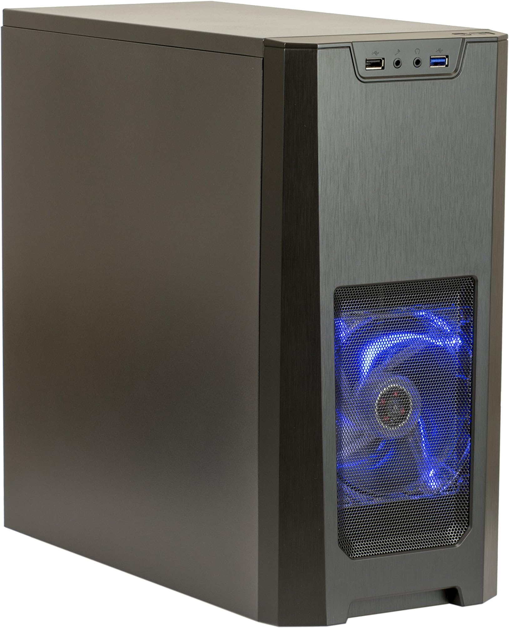 Xion Performance mATX USB 3.0 Tower Case Black/Blue XON-310_BK