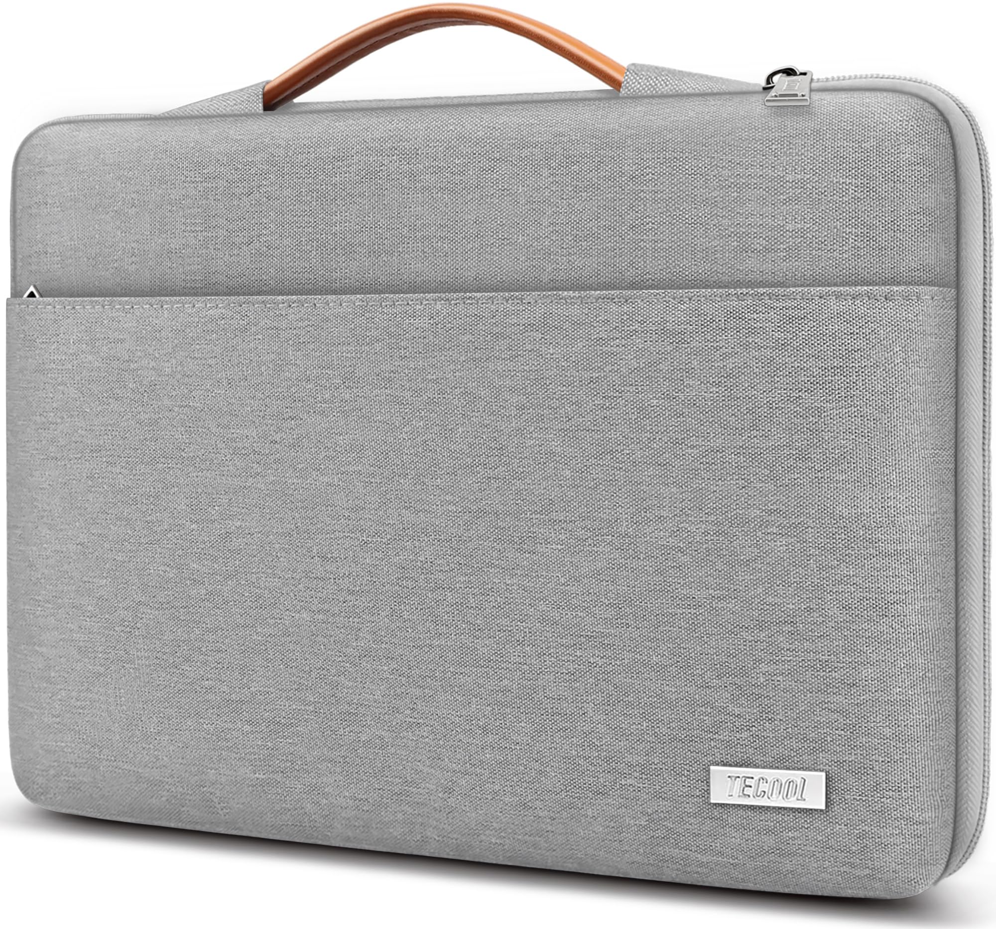 TECOOL Protective Laptop Sleeve 16 Inch,Waterproof 16 Inch Laptop Case for MacBook Pro 16 M5 M4 M3 M2(2019-2026),16" Notebook Lenovo HP Dell Acer Chromebook Case Laptop Bag with Handle, Grey