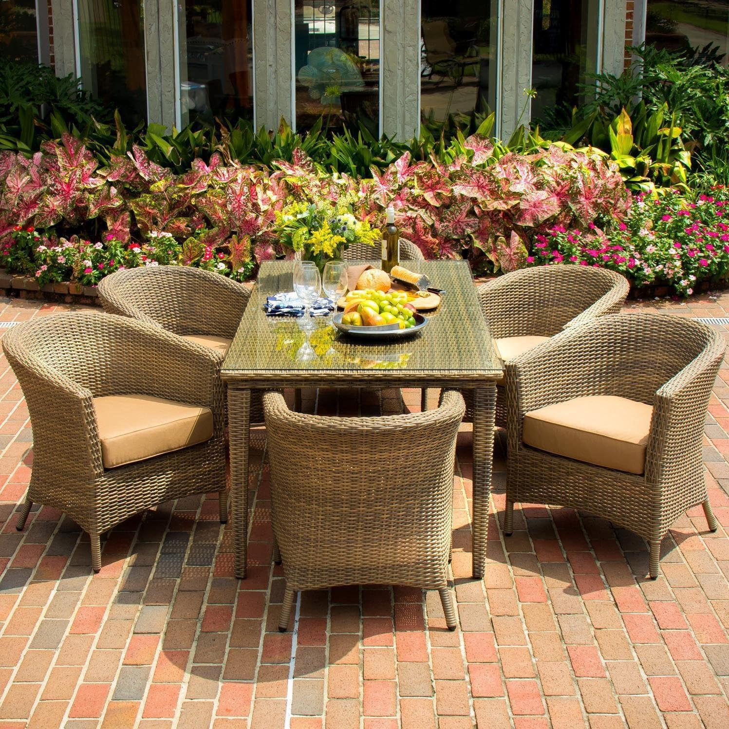 St. Martin 6-Person Resin Wicker Patio Dining Set By Lakeview Outdoor Designs