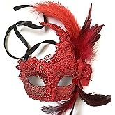 MasqStudio Brocade Lace Masquerade Ball Mask Burlesque Mardi Gras Birthday Prom Wedding Party