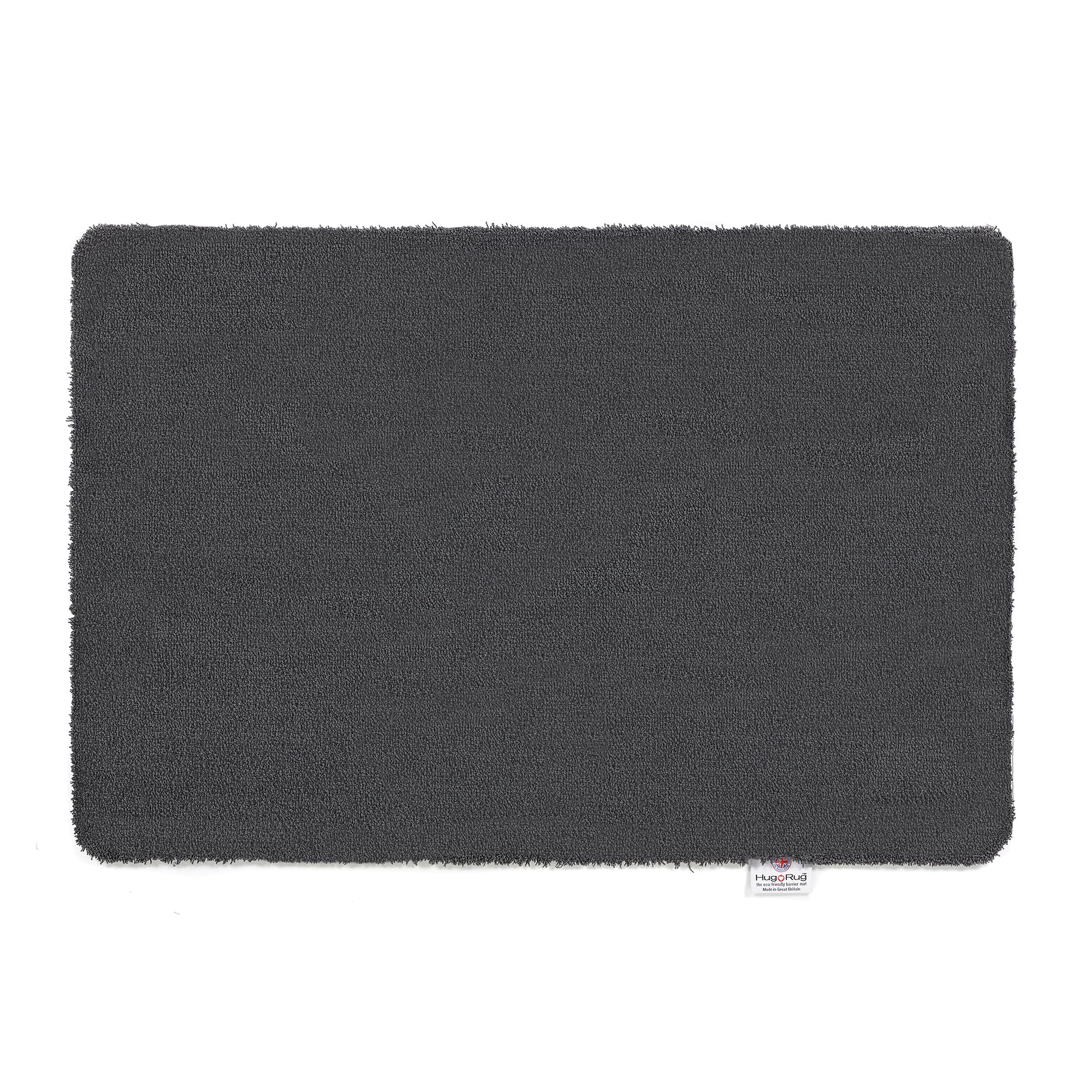 HUG RUG Washable Dirt Trapper Door Mat Kitchen Hallway Doorway, Made in the UK, Sense Charcoal 65X150