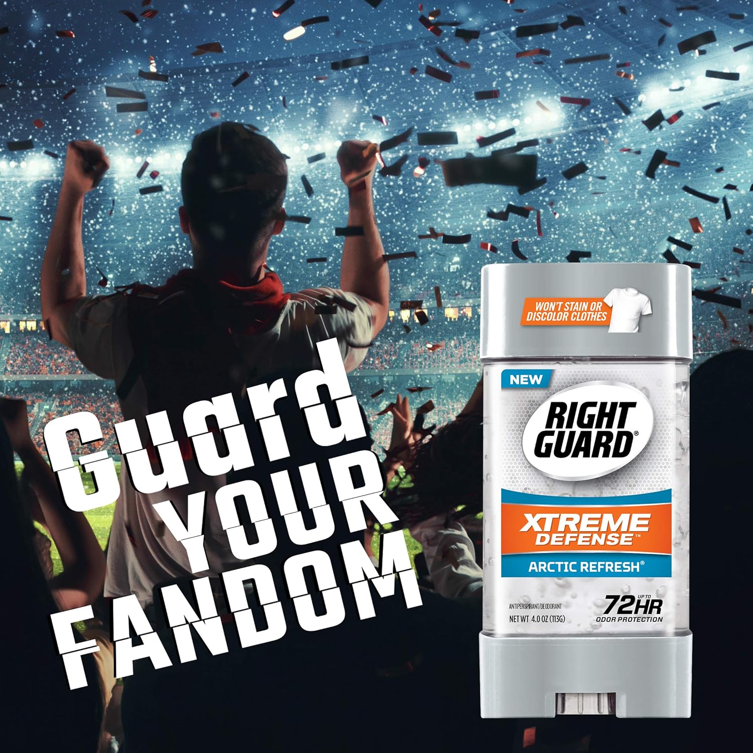 Right Guard Xtreme Defense Antiperspirant Deodorant Gel, Arctic Refresh, 4 Ounce (Count of 4) : Beauty
