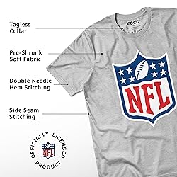 FOCO Men's Standard NFL Bold Wordmark Short Sleeve