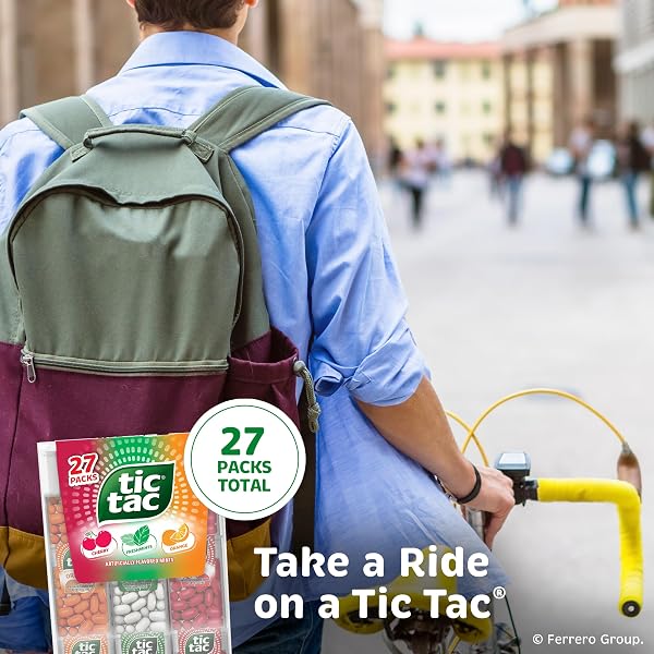 TIC TAC VARIETY PACK MEGA BOX, BULK 27 PACKS, CHERRY, FRESHMINTS, ORANGE, REFRESHING FRUITY MINTS, CLASSIC BOX, 17.14 OZ​