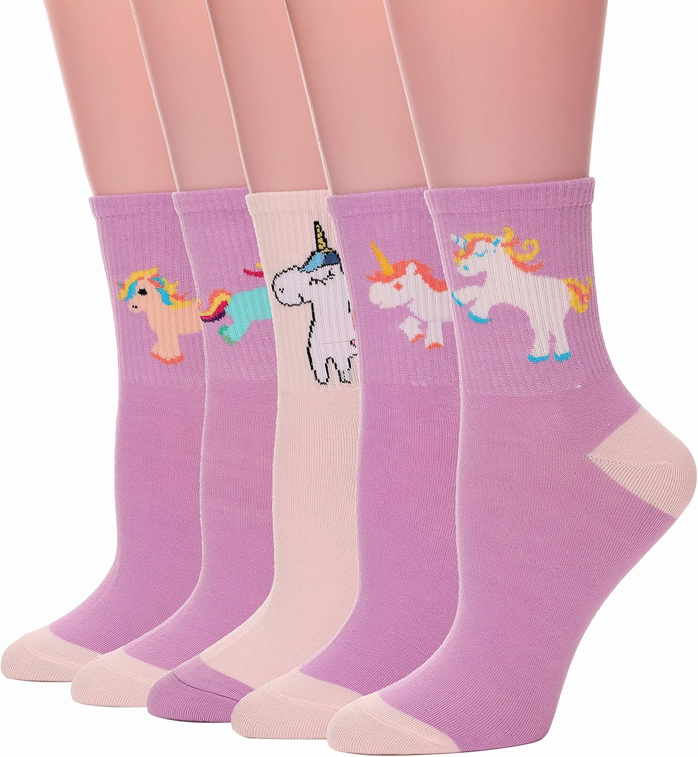 purple unicorn socks