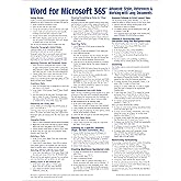 Word for Microsoft 365 (Office 365) Advanced Quick Reference Guide - Windows Version (Cheat Sheet of Instructions, Tips & Shortcuts - Laminated Card)