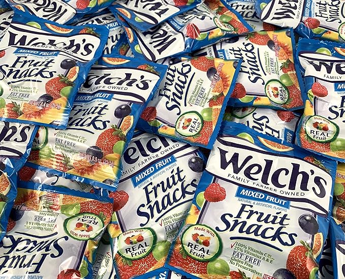 LaetaFood Welch’s Fruit Snacks Mixed Gummy Fat Free, Gluten