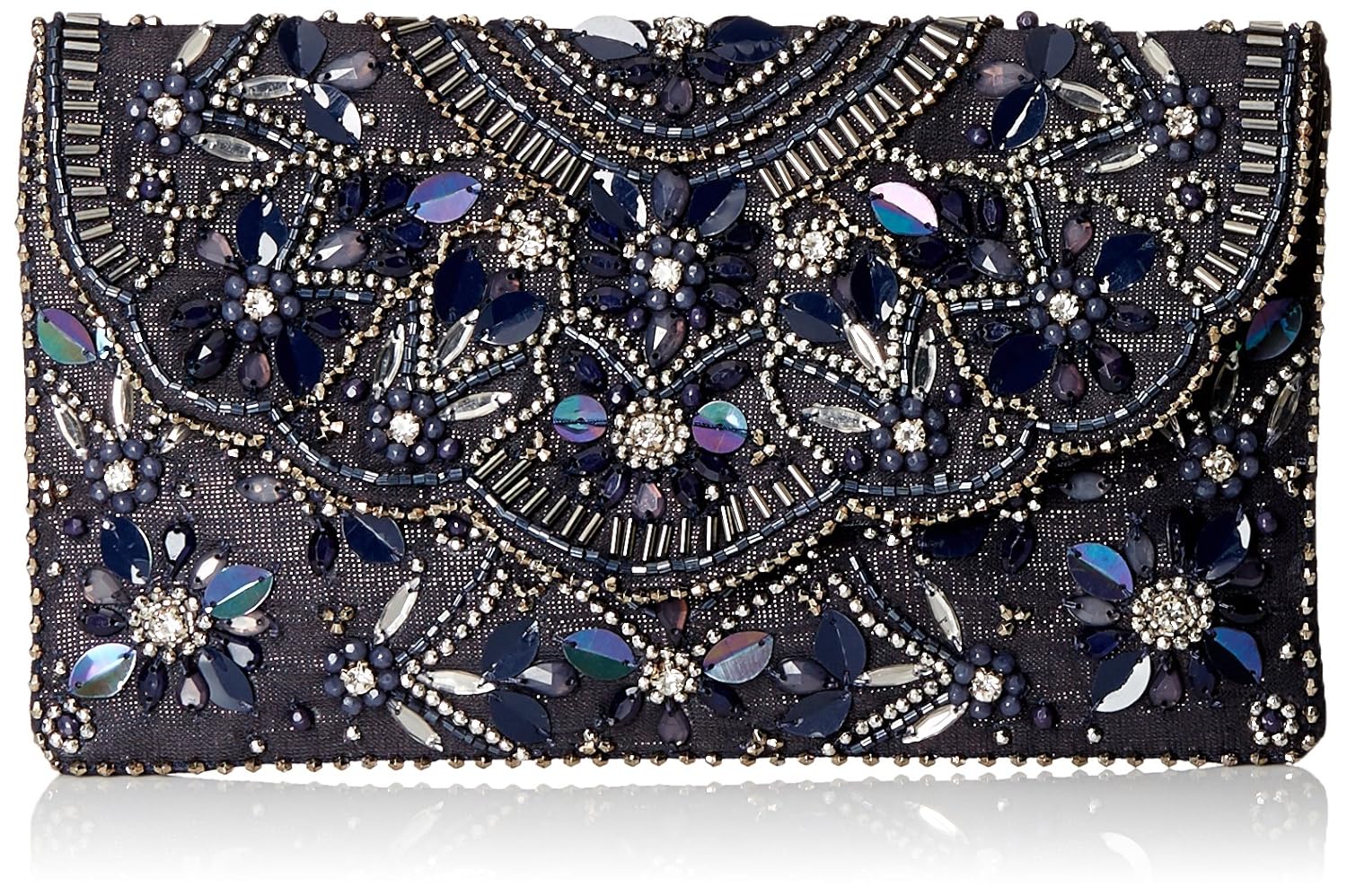accessorize navy clutch
