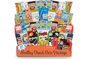 Healthy Snack Box Variety Pack Care Package (50 Count) Easter Candy Gift Basket College Student Crave Food Box, Nutritious Ba