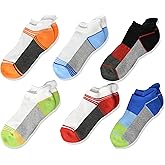 Jefferies Socks Boys' Sport Tab Half Cushion Low Cut Socks 6 Pack