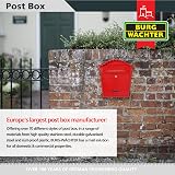 Burg-Wächter MB01R Red Classic Wall Mounted Lockable Weatherproof Post Box view 5
